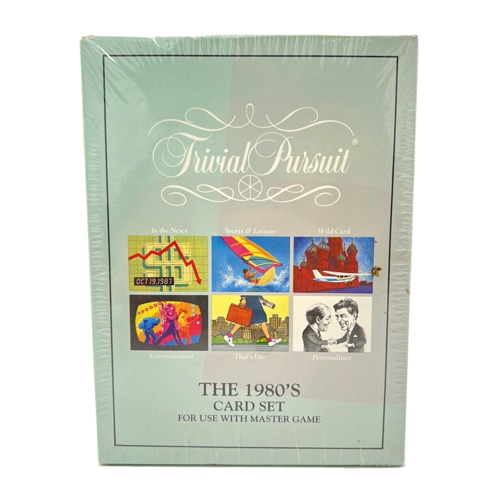 1990 NEW Seal Trivial Pursuit The 1980's Replacement Card Set for use w/ master